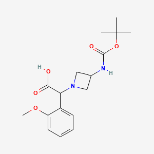 (3-Tert-butoxycarbonylamino-azetidin-1-YL)-(2-methoxy-phenyl)-acetic acid