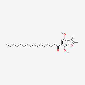 4,7-Dimethoxy-2,3-dimethyl-6-hexadecanoylbenzofuran