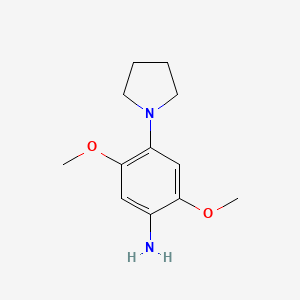 Benzenamine, 2,5-dimethoxy-4-(1-pyrrolidinyl)-