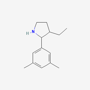 2-(3,5-Dimethylphenyl)-3-ethylpyrrolidine