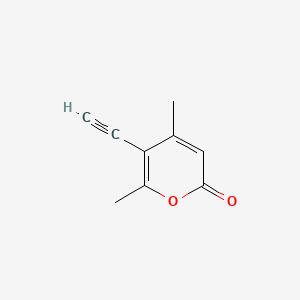 5-Ethynyl-4,6-dimethyl-pyran-2-one