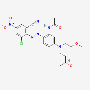 N-[2-[(2-Chloro-6-cyano-4-nitrophenyl)azo]-5-[(3-methoxybutyl)(2-methoxyethyl)amino]phenyl]acetamide