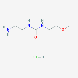 molecular formula C6H16ClN3O2 B1380515 1-(2-Aminoethyl)-3-(2-methoxyethyl)urea hydrochloride CAS No. 1864014-63-0