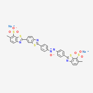 Disodium 6-methyl-2'-(4-((4-(6-methyl-7-sulphonatobenzothiazol-2-yl)phenyl)-NNO-azoxy)phenyl)(2,6'-bibenzothiazole)-7-sulphonate