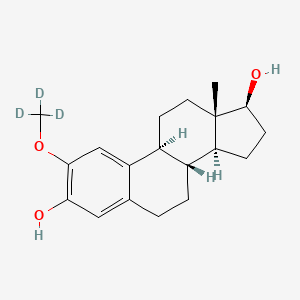 (8R,9S,13S,14S,17S)-13-methyl-2-(trideuteriomethoxy)-6,7,8,9,11,12,14,15,16,17-decahydrocyclopenta[a]phenanthrene-3,17-diol