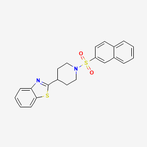 2-(1-Naphthalen-2-ylsulfonylpiperidin-4-yl)-1,3-benzothiazole