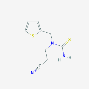 N-(2-Cyanoethyl)-N-[(thiophen-2-yl)methyl]thiourea