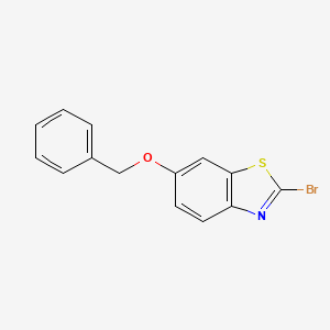 molecular formula C14H10BrNOS B1380526 6-Benzyloxy-2-bromo-benzothiazole CAS No. 1440526-56-6