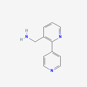 molecular formula C11H11N3 B1380529 [2,4'-Bipyridin]-3-ylmethanamine CAS No. 1255635-03-0