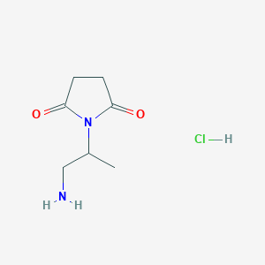 1-(1-Aminopropan-2-yl)pyrrolidine-2,5-dione hydrochloride