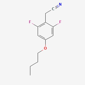 molecular formula C12H13F2NO B1380532 4-Butoxy-2,6-difluorophenylacetonitrile CAS No. 1373921-02-8