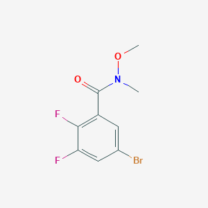 molecular formula C9H8BrF2NO2 B1380541 5-bromo-2,3-difluoro-N-methoxy-N-methylbenzamide CAS No. 1600511-62-3