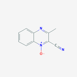 3-Methyl-1-oxo-1lambda~5~-quinoxaline-2-carbonitrile