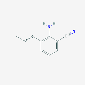 Benzonitrile, 2-amino-3-(1-propenyl)-