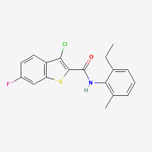 3-chloro-N-(2-ethyl-6-methylphenyl)-6-fluoro-1-benzothiophene-2-carboxamide