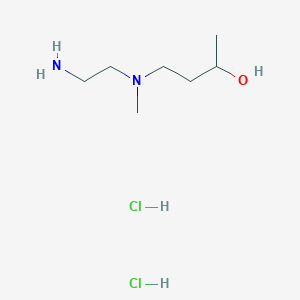 molecular formula C7H20Cl2N2O B1380545 4-[(2-氨基乙基)(甲基)氨基]丁烷-2-醇二盐酸盐 CAS No. 1803600-53-4