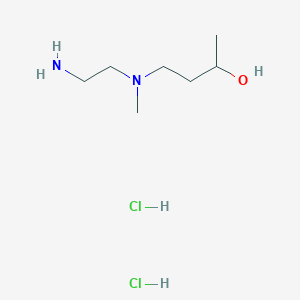 molecular formula C7H20Cl2N2O B1380545 4-[(2-Aminoethyl)(methyl)amino]butan-2-ol Dihydrochlorid CAS No. 1803600-53-4