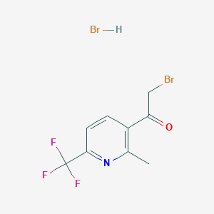 2-Bromo-1-[2-methyl-6-(trifluoromethyl)pyridin-3-yl]ethanone hydrobromide