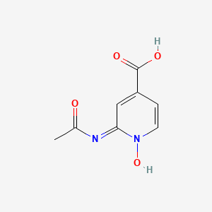 (2E)-2-(Acetylimino)-1-hydroxy-1,2-dihydropyridine-4-carboxylic acid