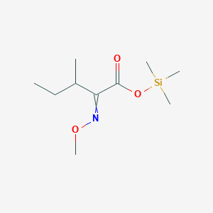 molecular formula C10H21NO3Si B13805532 2-(Methoxyimino)-3-methylpentanoic acid trimethylsilyl ester 