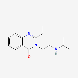 4(3H)-Quinazolinone, 2-ethyl-3-(2-((1-methylethyl)amino)ethyl)-