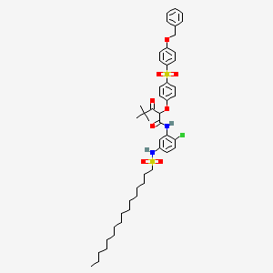 Pentanamide, N-[2-chloro-5-[(hexadecylsulfonyl)amino]phenyl]-4,4-dimethyl-3-oxo-2-[4-[[4-(phenylmethoxy)phenyl]sulfonyl]phenoxy]-