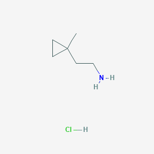 B1380566 2-(1-Methylcyclopropyl)ethan-1-amine hydrochloride CAS No. 1454690-72-2