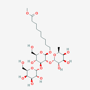 methyl 9-[(2R,3R,4S,5R,6R)-5-hydroxy-6-(hydroxymethyl)-4-[(2R,3R,4S,5R,6R)-3,4,5-trihydroxy-6-(hydroxymethyl)oxan-2-yl]oxy-3-[(2S,3S,4R,5S,6S)-3,4,5-trihydroxy-6-methyloxan-2-yl]oxyoxan-2-yl]oxynonanoate