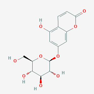 molecular formula C15H16O9 B13805706 5,7-Dihydroxycoumarin 7-O-beta-D-glucopyranoside 