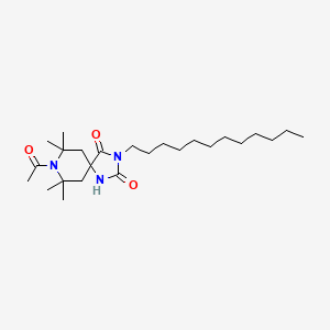 1,3,8-Triazaspiro[4.5]decane-2,4-dione, 8-acetyl-3-dodecyl-7,7,9,9-tetramethyl-