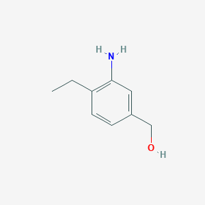 molecular formula C9H13NO B1380571 (3-氨基-4-乙基苯基)甲醇 CAS No. 5129-22-6