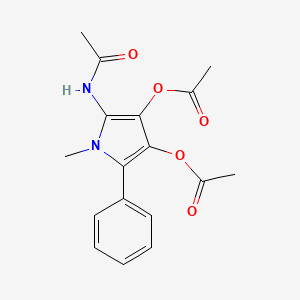 N-(3,4-Diacetoxy-1-methyl-5-phenyl-1H-pyrrol-2-yl)acetamide