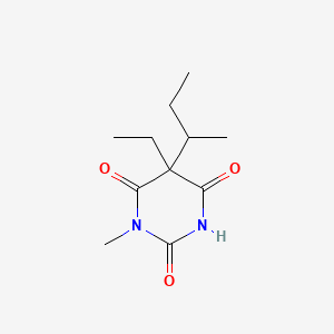 molecular formula C11H18N2O3 B13805776 5-sec-Butyl-5-ethyl-1-methylbarbituric acid CAS No. 67050-26-4