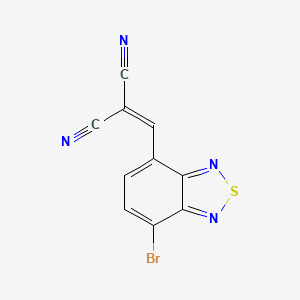 molecular formula C10H3BrN4S B1380585 4-Bromo-7-(2,2-dicyanovinyl)-2,1,3-benzothiadiazole CAS No. 1335150-10-1