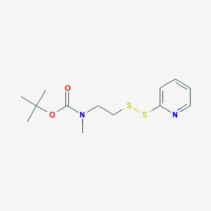 molecular formula C13H20N2O2S2 B1380587 tert-butyl N-methyl-N-[2-(pyridin-2-yldisulfanyl)ethyl]carbamate CAS No. 954376-25-1
