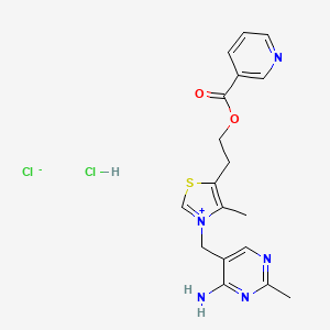 B13805895 Thiamine, nicotinate (ester), monohydrochloride CAS No. 21946-31-6