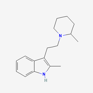 2-Methyl-3-(2-(2-methyl-1-piperidinyl)ethyl)-1H-indole