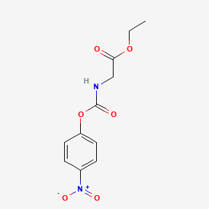 4-Nitrophenyl (ethoxycarbonyl)methylcarbamate