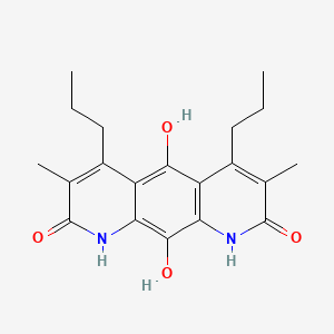 5,10-Dihydroxy-3,7-dimethyl-4,6-dipropyl-1,9-dihydropyrido[3,2-g]quinoline-2,8-dione