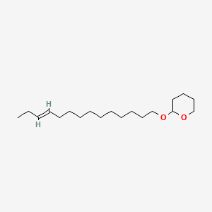 molecular formula C19H36O2 B13806197 (E)-Tetrahydro-2-(11-tetradecenyloxy)-2H-pyran CAS No. 57586-92-2