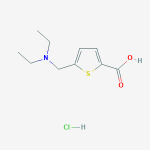 molecular formula C10H16ClNO2S B1380623 5-[(二乙氨基)甲基]噻吩-2-羧酸盐酸盐 CAS No. 1431964-13-4