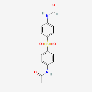 N-[4-(4-formamidophenyl)sulfonylphenyl]acetamide