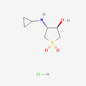 trans-4-Cyclopropylamino-1,1-dioxo-tetrahydrothiophen-3-ol hydrochloride