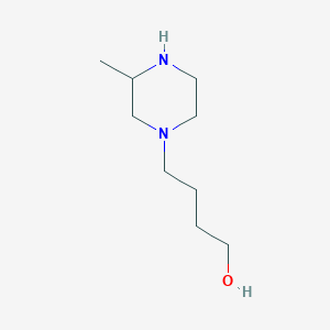 molecular formula C9H20N2O B13806282 4-(3-Methylpiperazin-1-yl)butan-1-ol CAS No. 5472-83-3