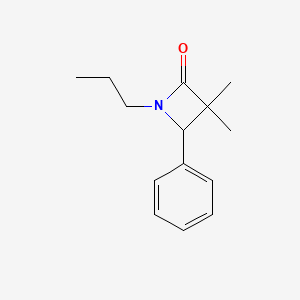 3,3-Dimethyl-4-phenyl-1-propylazetidin-2-one