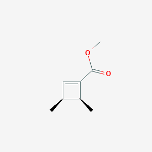 1-Cyclobutene-1-carboxylicacid,3,4-dimethyl-,methylester,cis-(9CI)