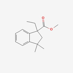 1-Ethyl-2,3-dihydro-3,3-dimethyl-1H-indene-1-carboxylic acid methyl ester