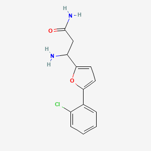 3-Amino-3-[5-(2-chlorophenyl)furan-2-yl]propanamide