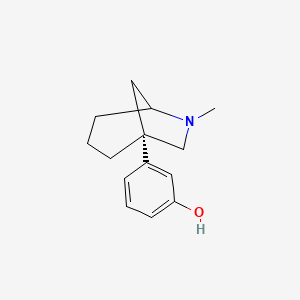 (-)-1-(m-Hydroxyphenyl)-6-methyl-6-azabicyclo(3.2.1)octane