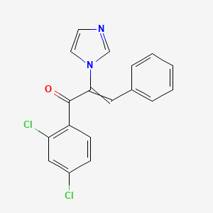 1-(2,4-Dichlorophenyl)-2-imidazol-1-yl-3-phenylprop-2-en-1-one